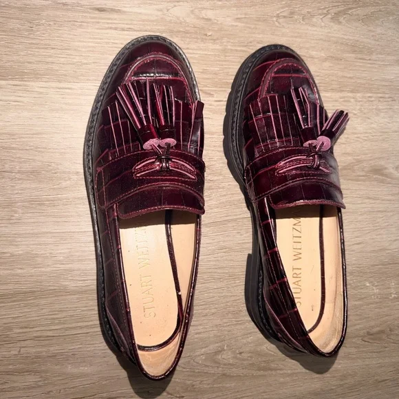 Stuart Weitzman Dark Red Shoes - Picture 2 of 4